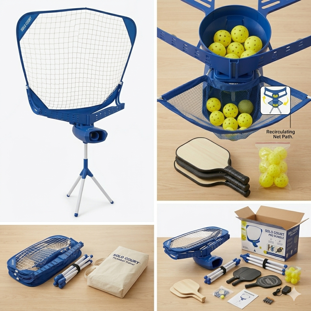 SoloCourt™ Smart Pickleball Trainer
