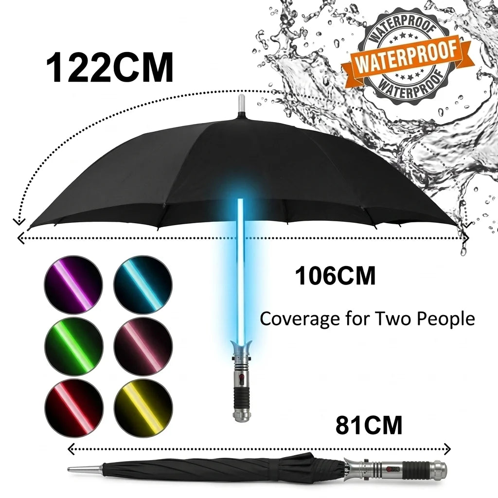 LED Star Umbrella for Rainy Nights
