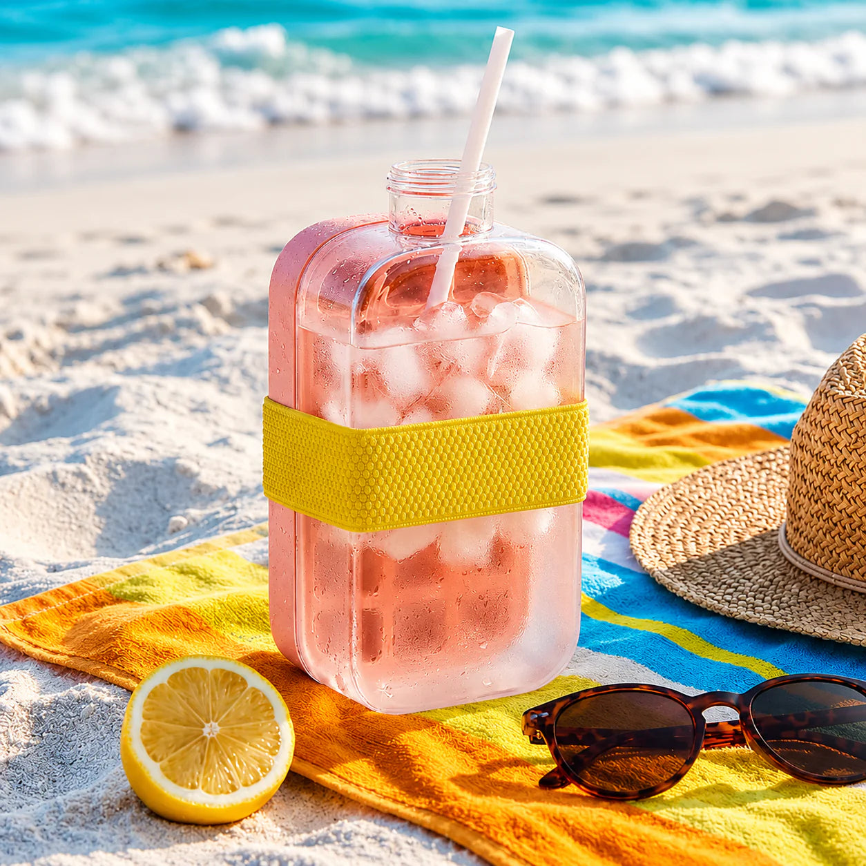 2-in-1 Ice Cube Tray & Drinking Bottle