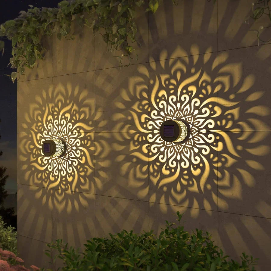Seven-Color Changing Solar Mandala Projection Wall Light