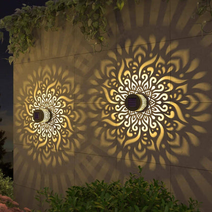 Seven-Color Changing Solar Mandala Projection Wall Light
