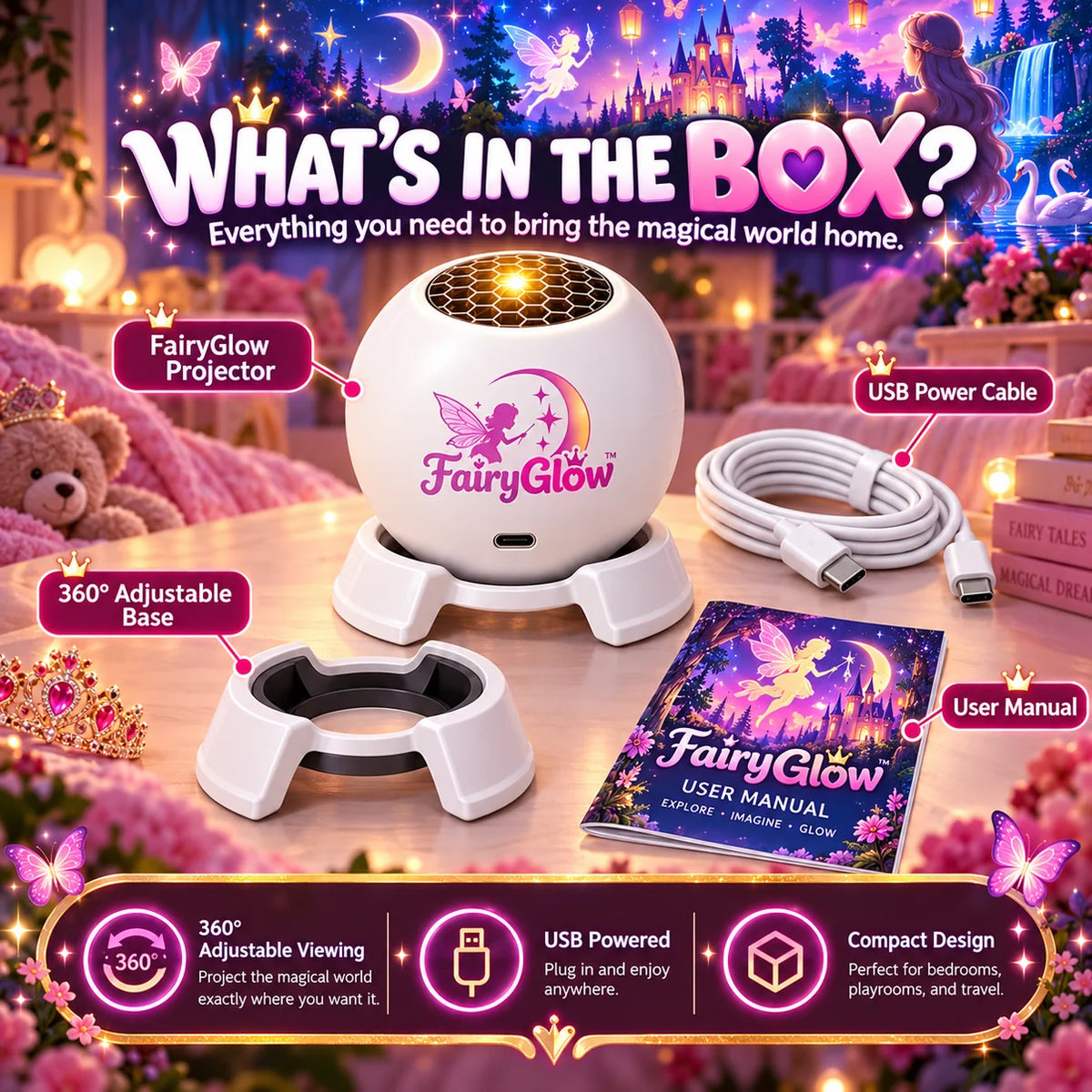 FairyGlow™ Disney Projector