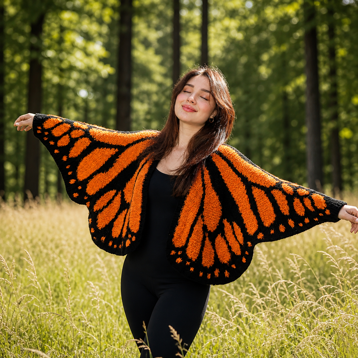 Handmade Butterfly Cardigan