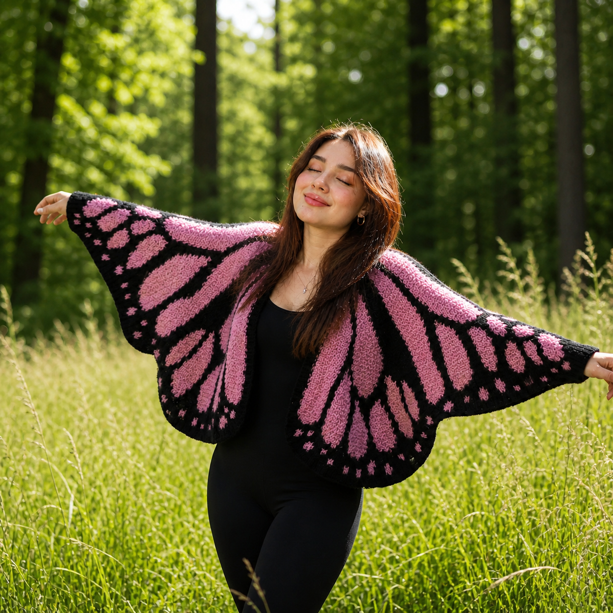 Handmade Butterfly Cardigan