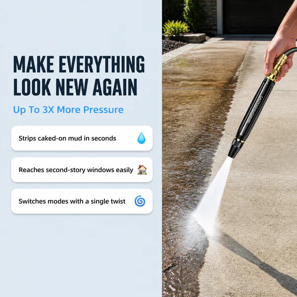 HydroWash Pro – Garden Hose Spray Nozzle