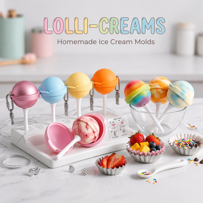 Lollipop Ice Cream Maker, homemade popsicle molds (5 pcs )
