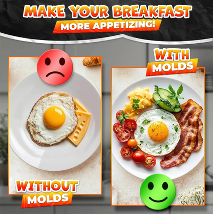 5PCS Fried Egg Ring Mold Set