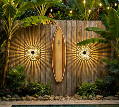Seven-Color Changing Solar Mandala Projection Wall Light