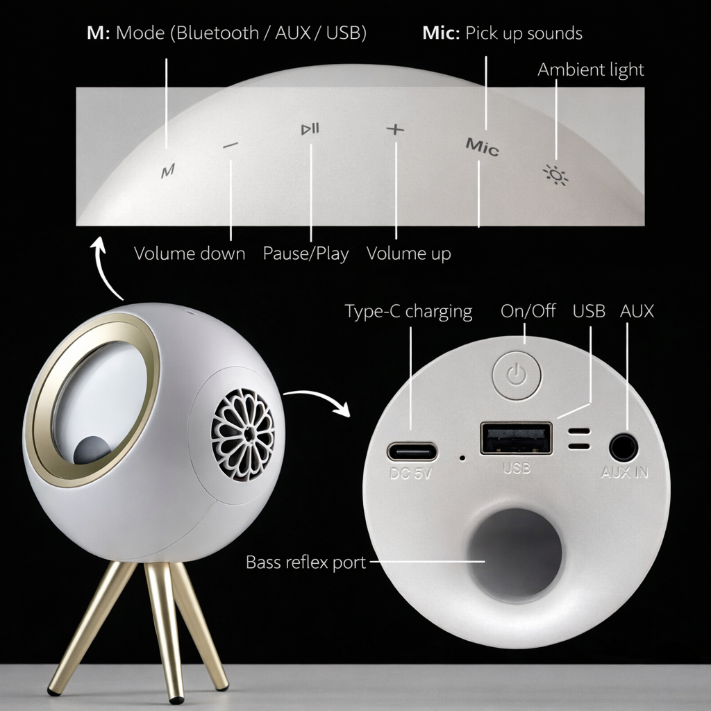 Portable Venom Bluetooth speaker