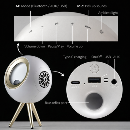 Portable Venom Bluetooth speaker