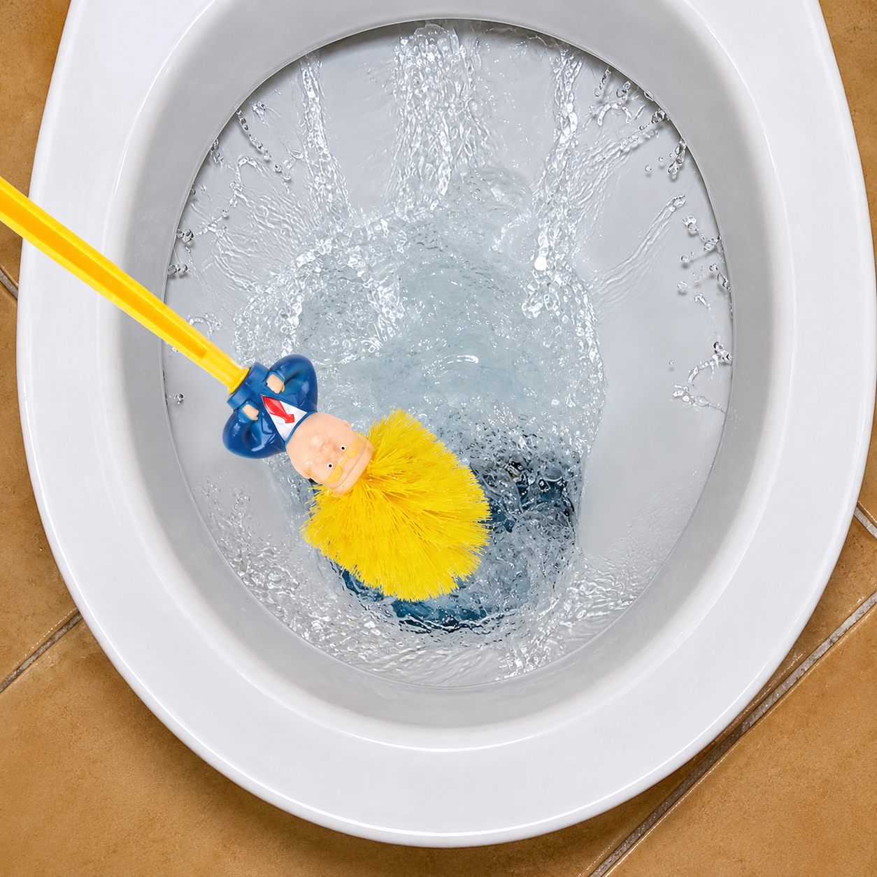 Funny Toilet Brush-Make Toilet Great Again