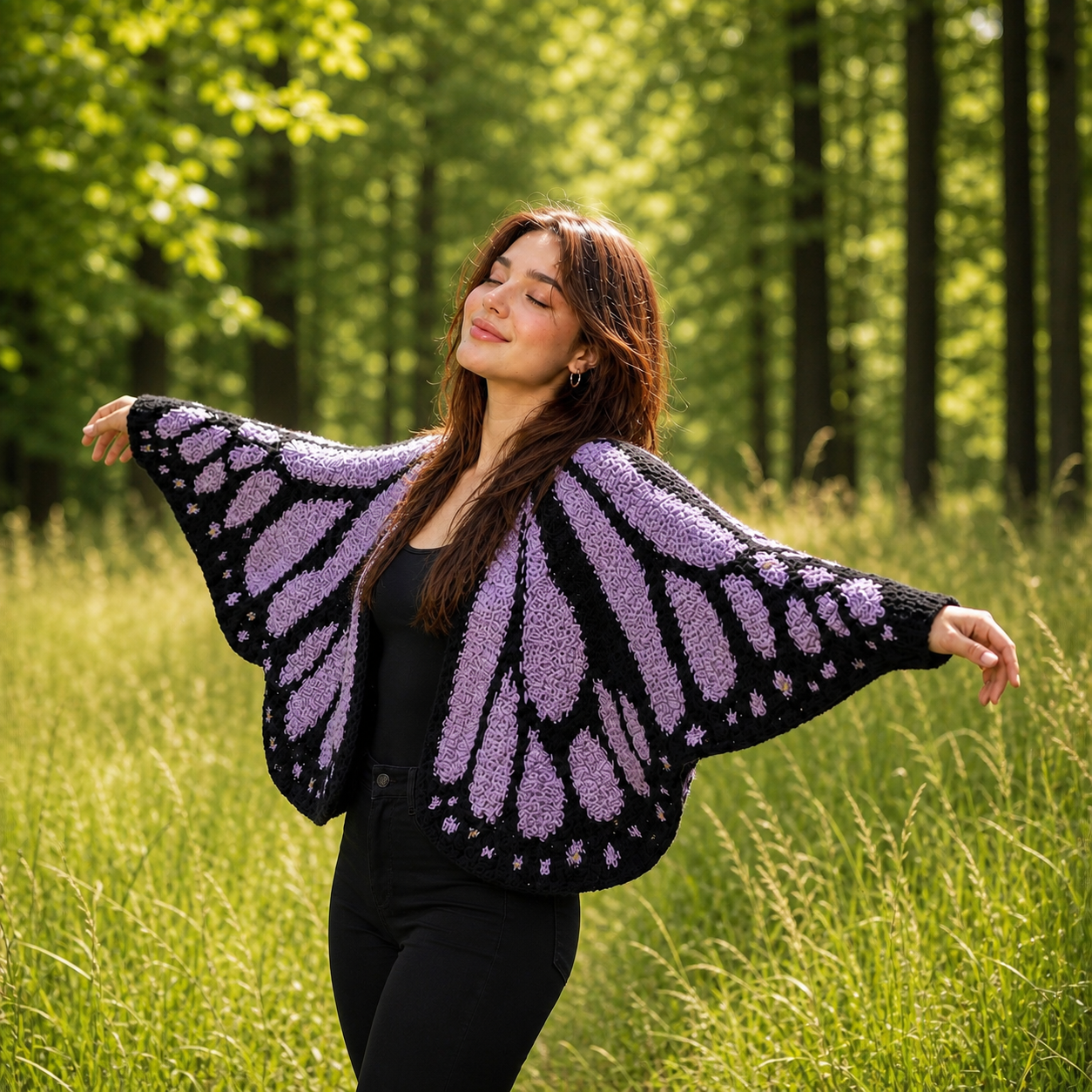 Handmade Butterfly Cardigan