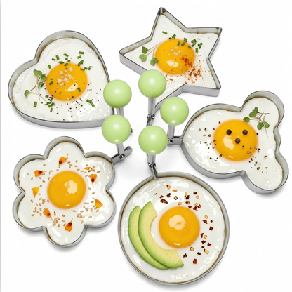 5PCS Fried Egg Ring Mold Set