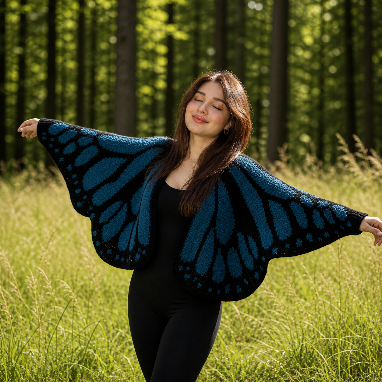 Handmade Butterfly Cardigan