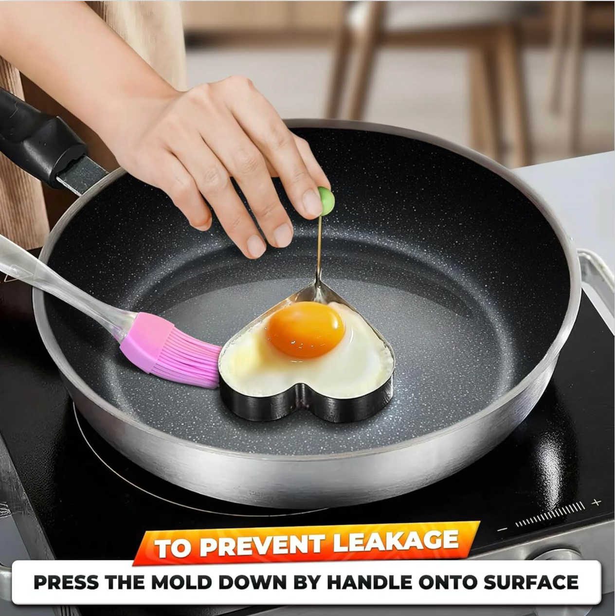 5PCS Fried Egg Ring Mold Set