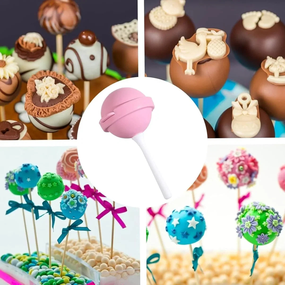 Lollipop Ice Cream Maker, homemade popsicle molds (5 pcs )
