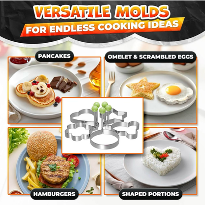 5PCS Fried Egg Ring Mold Set