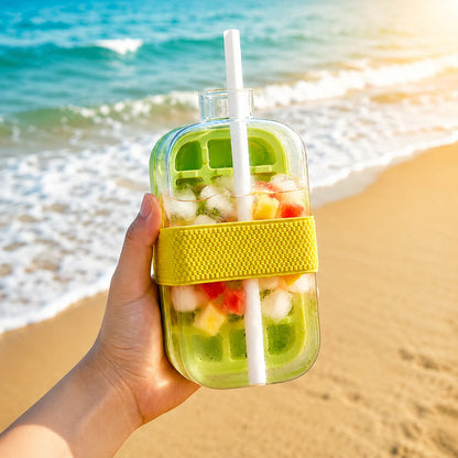 2-in-1 Ice Cube Tray & Drinking Bottle