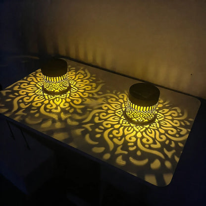Seven-Color Changing Solar Mandala Projection Wall Light
