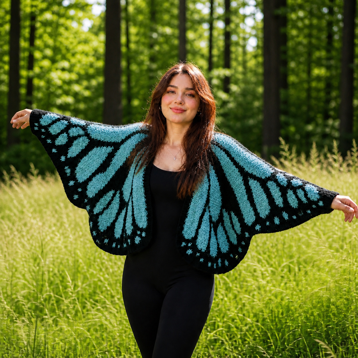 Handmade Butterfly Cardigan
