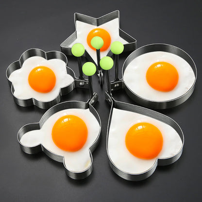 5PCS Fried Egg Ring Mold Set